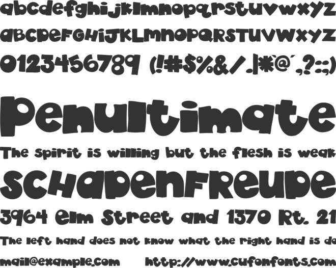 akaDylan font preview