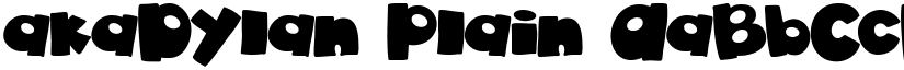 akaDylan Plain font