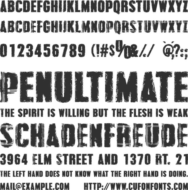 Grunge Overlords new font preview