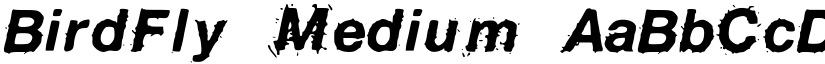 BirdFly Medium font