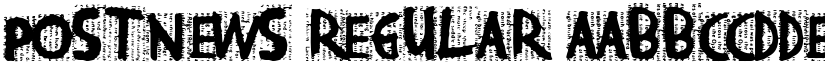 PostNews Regular font