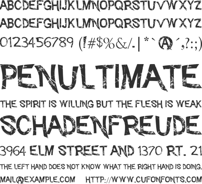 Advent_Psychosis font preview