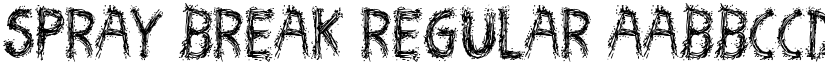 Spray Break Regular font