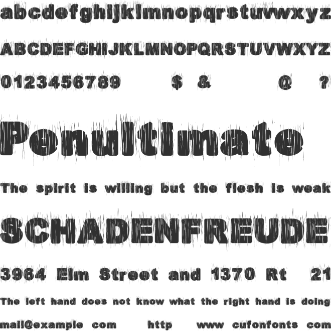 EuroParty font preview