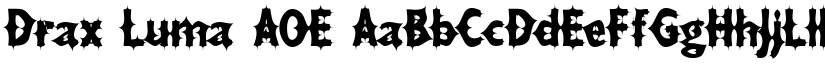 Drax Luma AOE font
