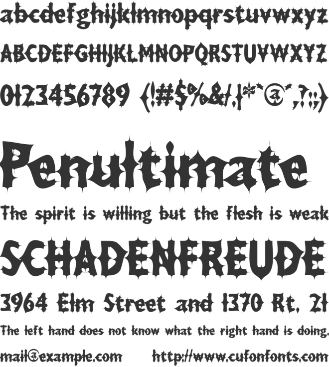 Drax Luma font preview