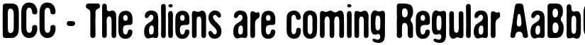 DCC - The aliens are coming Regular font