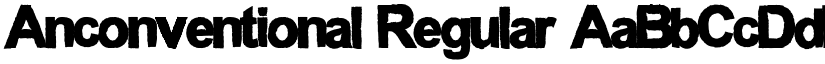 Anconventional Regular font