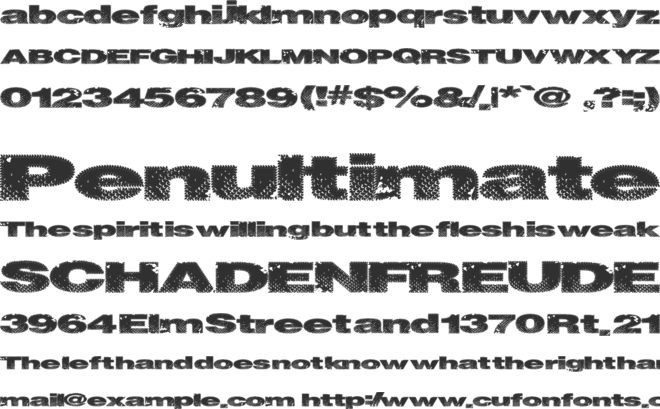 SnakeStitch font preview