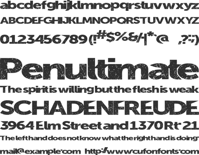 SummerBlacktop font preview