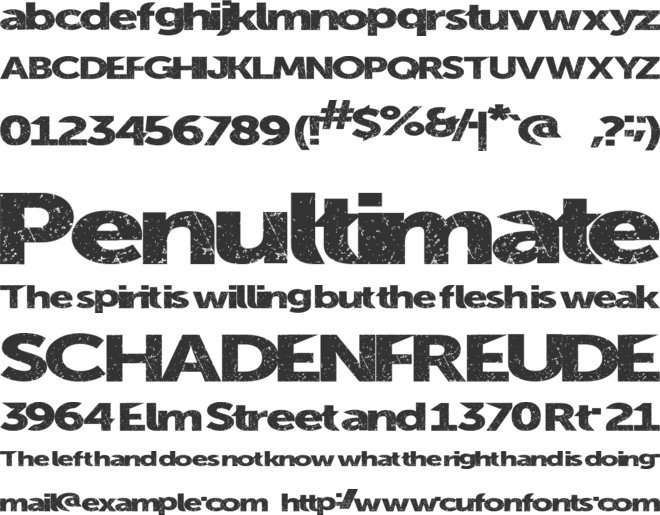 SummerBlacktop font preview