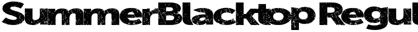 SummerBlacktop Regular font