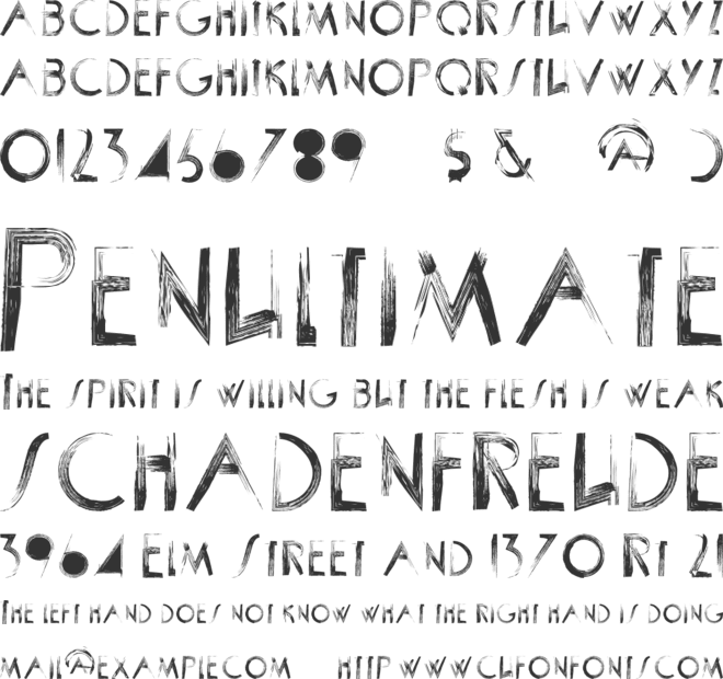 SCRAPIST font preview