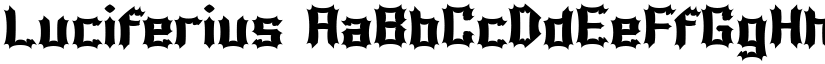 Luciferius font