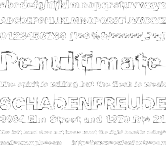 Distopia font preview