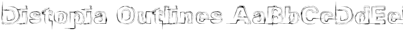 Distopia Outlines font