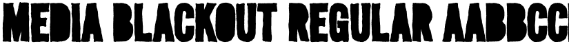 Media Blackout Regular font