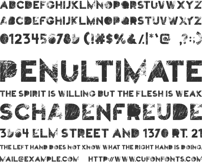 Truskey font preview