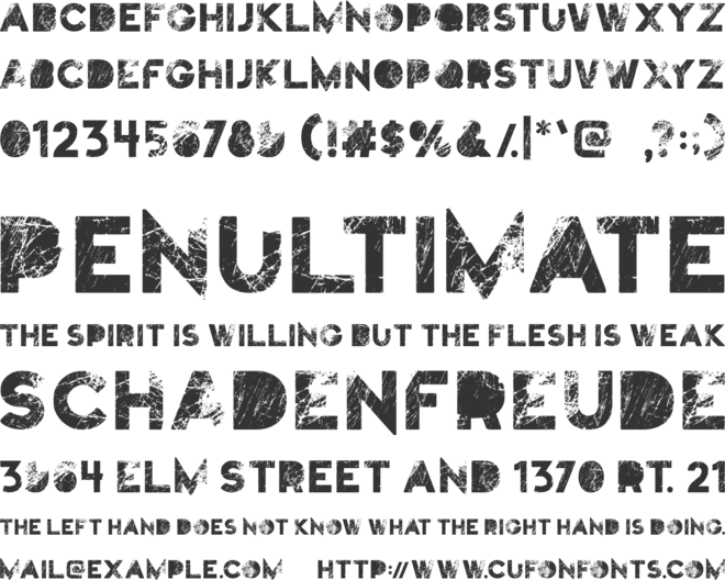 Truskey font preview