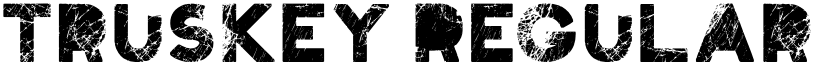 Truskey Regular font