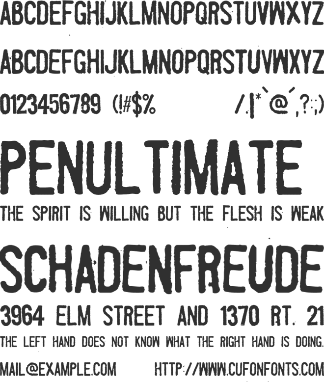 Fueled by Schlitz font preview