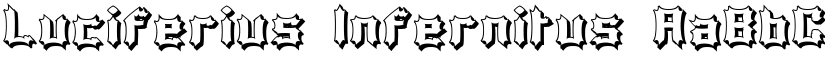 Luciferius Infernitus font
