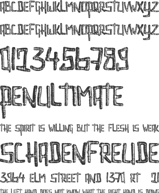 Interstellar Erosion font preview