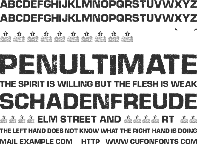 DIESELPOWER PERSONAL USE font preview