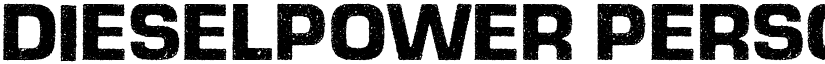 DIESELPOWER PERSONAL USE Regular font