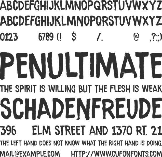 Ramkoers DEMO font preview