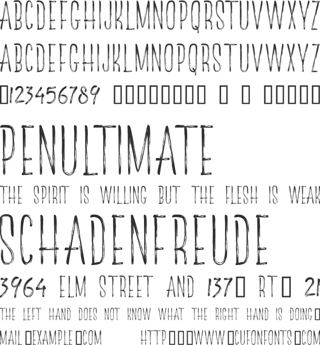 The Redlight Line Free font preview