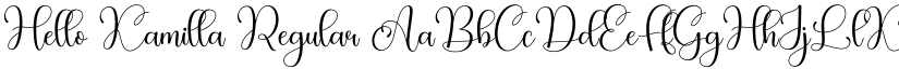 Hello Kamilla Regular font