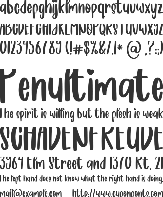 Boldie Blondie font preview