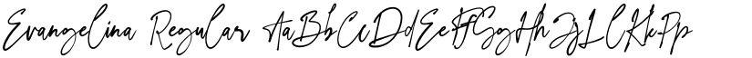 Evangelina Regular font
