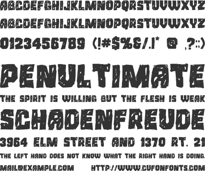 Saya Satpol font preview