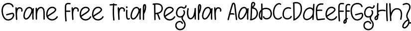 Grane Free Trial Regular font
