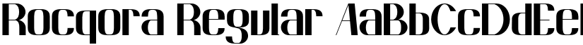 Rocqora Regular font