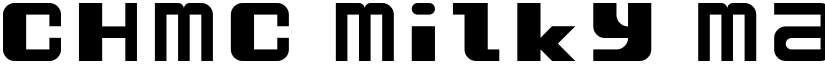 CHMC Milky Malia Regular font