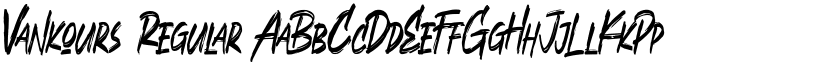 Vankours Regular font