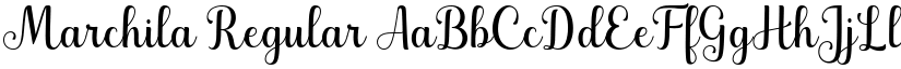 Marchila Regular font