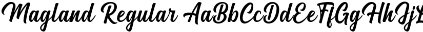 Magland Regular font