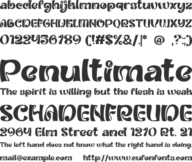 BROHALO font preview