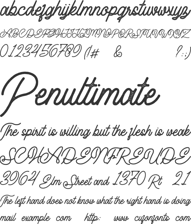 Sugeng Rawuh font preview