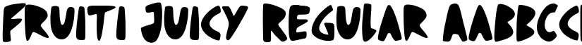 Fruiti Juicy Regular font