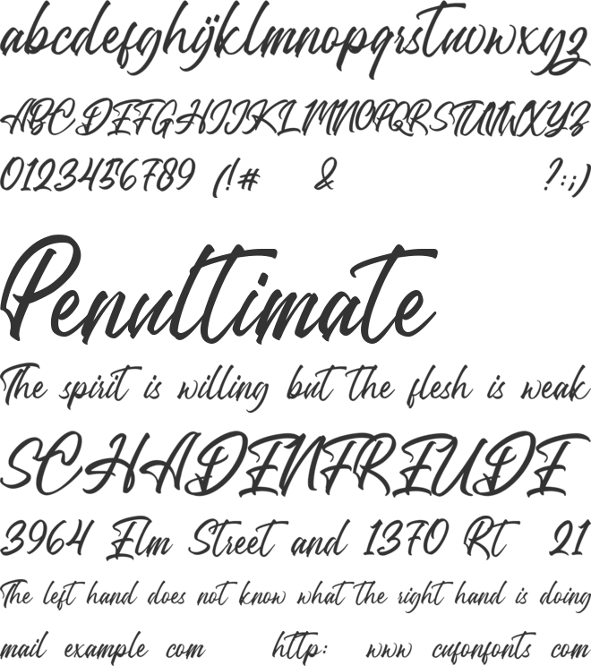 Jordan Dunk font preview