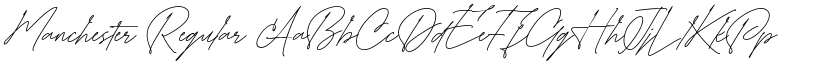 Manchester Regular font