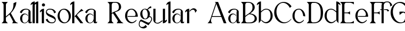 Kallisoka Regular font