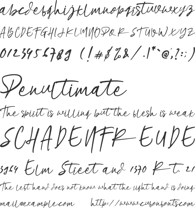 Beholde font preview