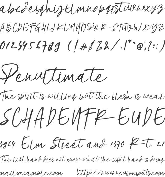 Beholde font preview