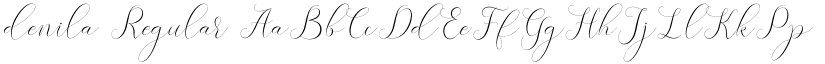 denila Regular font
